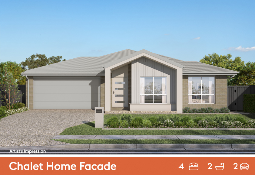 New home design facade